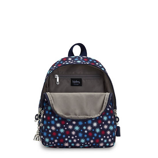 Sacs À Dos Kipling Paola Small Printed Bleu | FR 1614CT